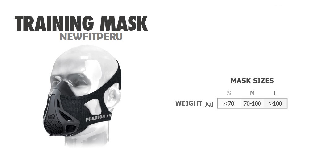 Phantom Training máscara coverperseverancia tono muscular entrenamiento fitnessrojo